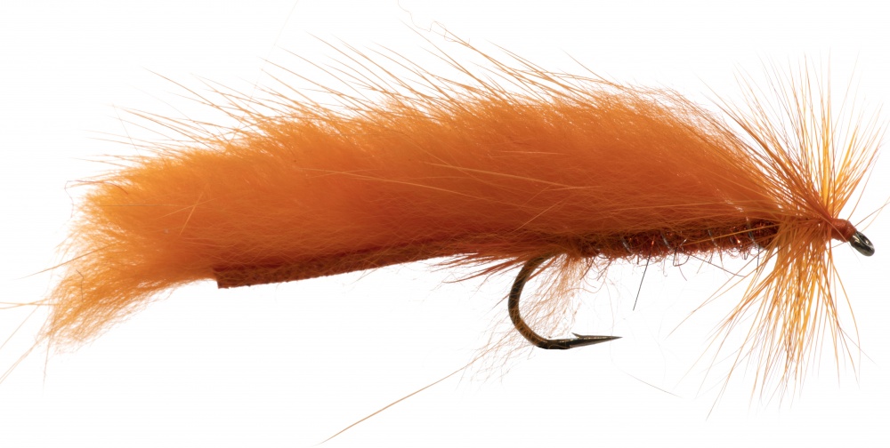 The Essential Fly Orange Uv Straggle Zonker Fishing Fly